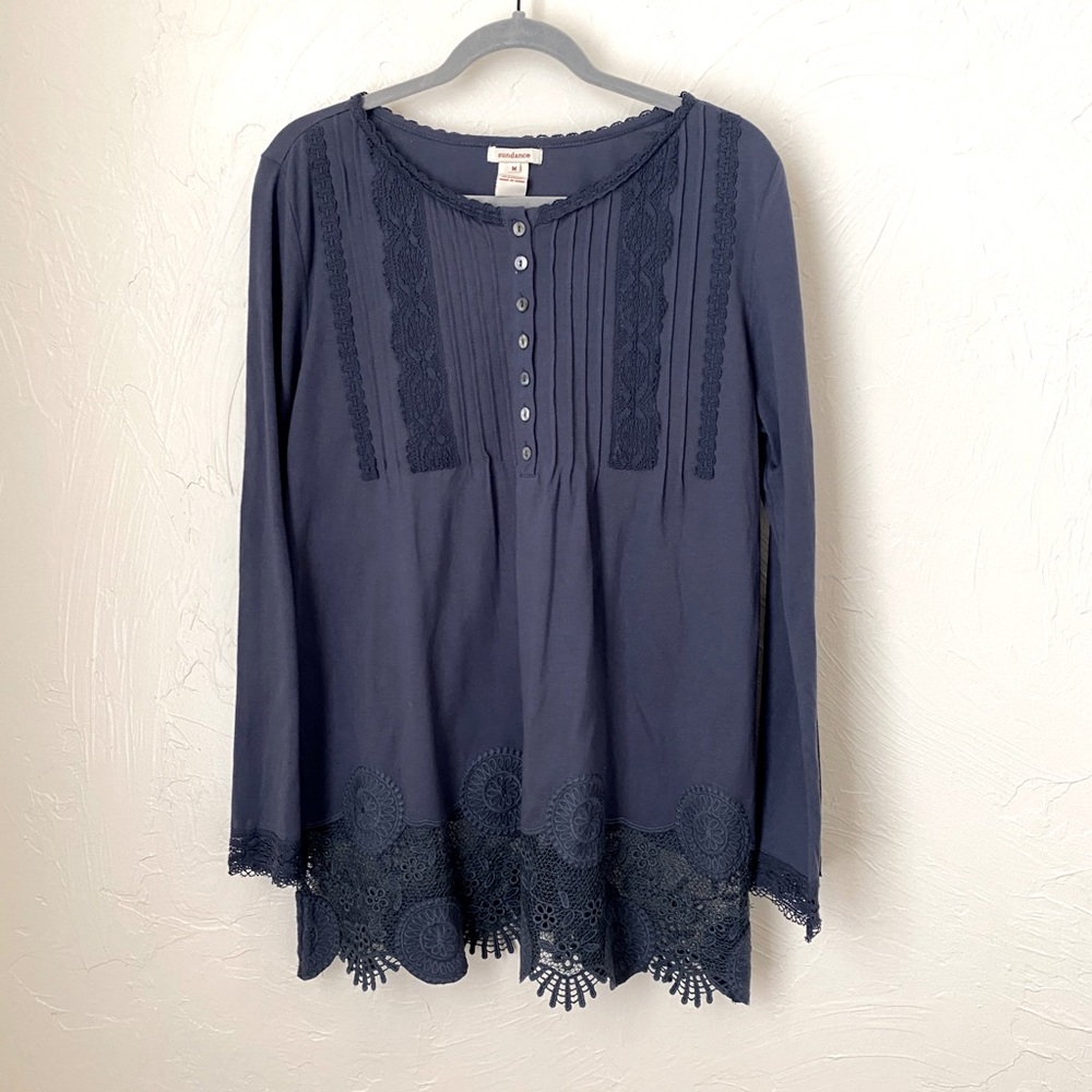 Sundance tunic with crochet lace▪️size M